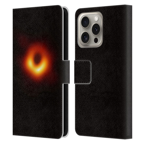 Cosmo18 Space 2 Black Hole Leather Book Wallet Case Cover For Apple iPhone 16 Pro