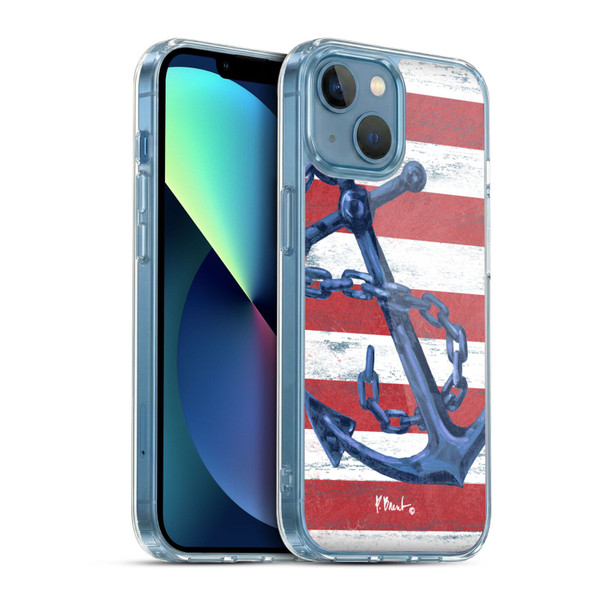 Paul Brent Nautical Westerly Anchor Soft Gel Case for Apple iPhone 13 Mini & MagSafe