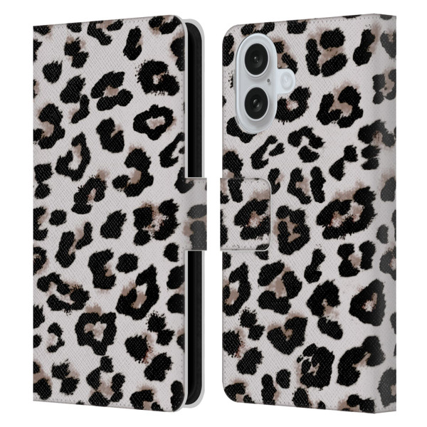Anis Illustration Graphics Feline Leather Book Wallet Case Cover For Apple iPhone 16