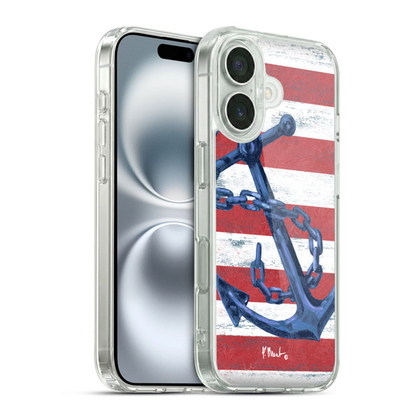 Paul Brent Nautical Westerly Anchor Soft Gel Case for Apple iPhone 16 & MagSafe