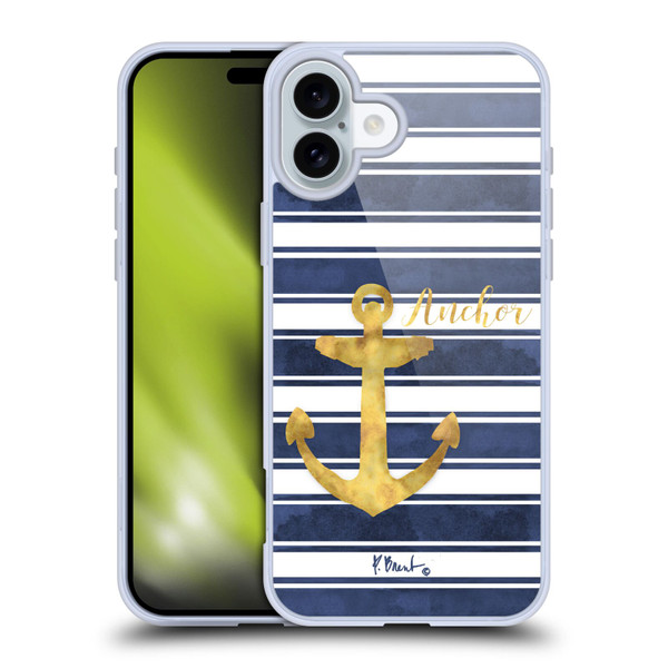 Paul Brent Nautical Anchor Soft Gel Case for Apple iPhone 16 Plus