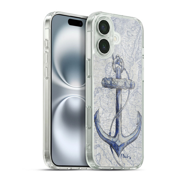 Paul Brent Nautical Vintage Anchor Soft Gel Case for Apple iPhone 16 Plus & MagSafe