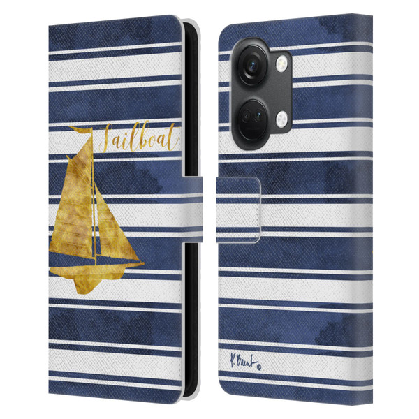 Paul Brent Nautical Sailboat Leather Book Wallet Case Cover For OnePlus Nord 3 5G