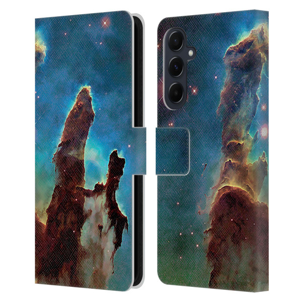 Cosmo18 Space 2 Nebula's Pillars Leather Book Wallet Case Cover For Samsung Galaxy A55 5G
