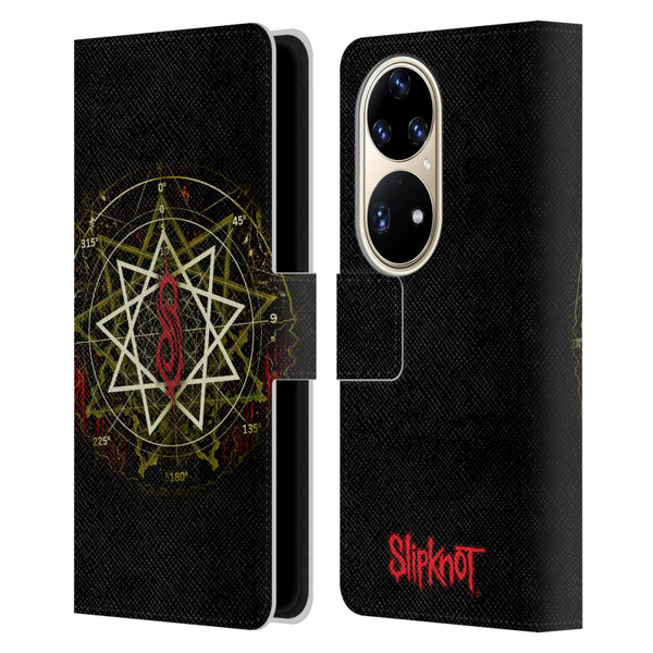 Slipknot Key Art Waves Leather Book Wallet Case Cover For Huawei P50 Pro