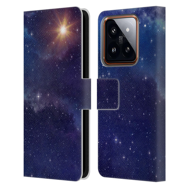 Cosmo18 Space 2 Shine Leather Book Wallet Case Cover For Xiaomi 14