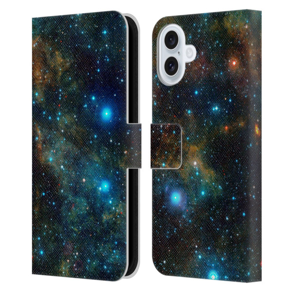 Cosmo18 Space Star Formation Leather Book Wallet Case Cover For Apple iPhone 16 Plus