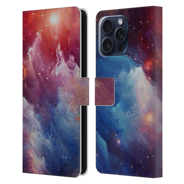 Cosmo18 Space Mysterious Space Leather Book Wallet Case Cover For Apple iPhone 16 Pro Max