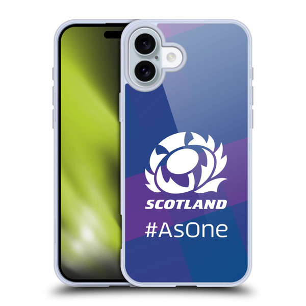 Scotland Rugby Logo 2 As One Soft Gel Case for Apple iPhone 16 Plus