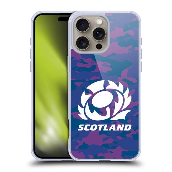 Scotland Rugby Logo 2 Camouflage Soft Gel Case for Apple iPhone 16 Pro Max