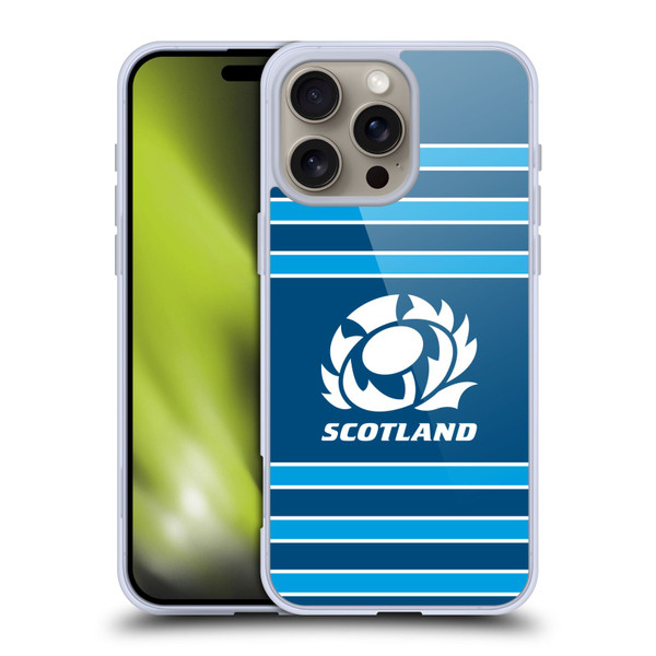 Scotland Rugby Logo 2 Stripes Soft Gel Case for Apple iPhone 16 Pro Max