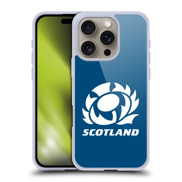 Scotland Rugby Logo 2 Plain Soft Gel Case for Apple iPhone 16 Pro
