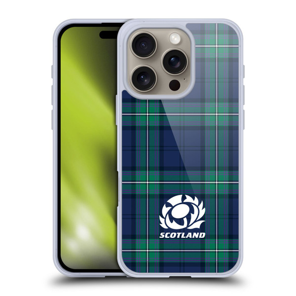 Scotland Rugby Logo 2 Tartans Soft Gel Case for Apple iPhone 16 Pro