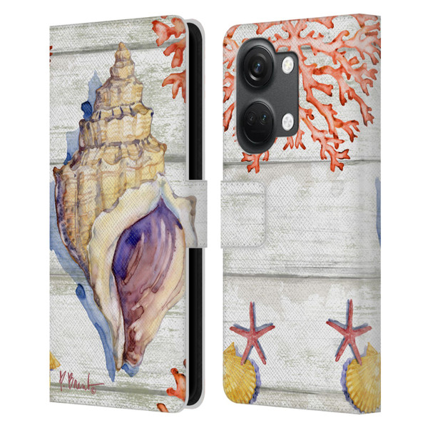 Paul Brent Ocean Bahia Shells Leather Book Wallet Case Cover For OnePlus Nord 3 5G