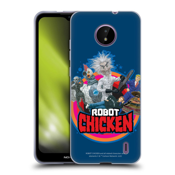 Robot Chicken Graphics Characters Soft Gel Case for Nokia C10 / C20