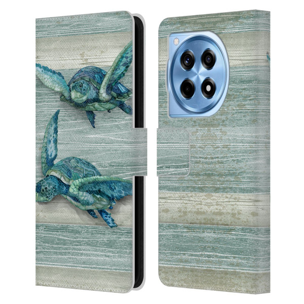 Paul Brent Sea Creatures Turtle Leather Book Wallet Case Cover For OnePlus 12R
