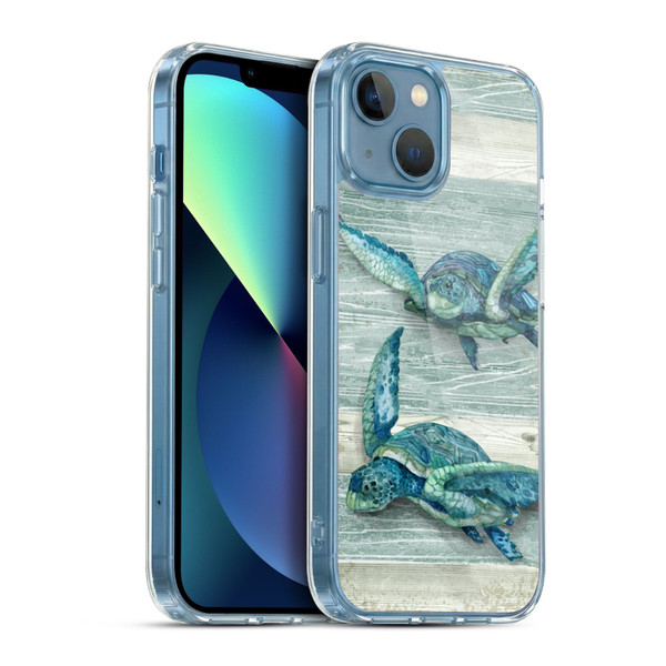 Paul Brent Sea Creatures Turtle Soft Gel Case for Apple iPhone 13 Mini & MagSafe