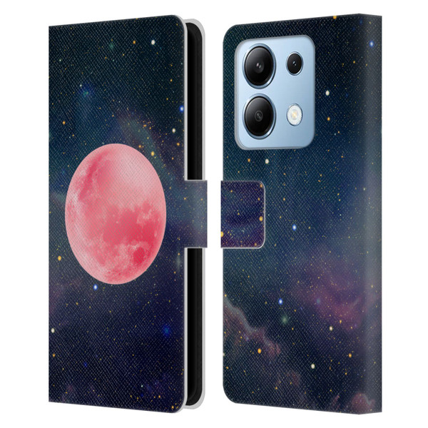 Cosmo18 Space Pink Moon Leather Book Wallet Case Cover For Xiaomi Redmi Note 13/13 Pro 5G