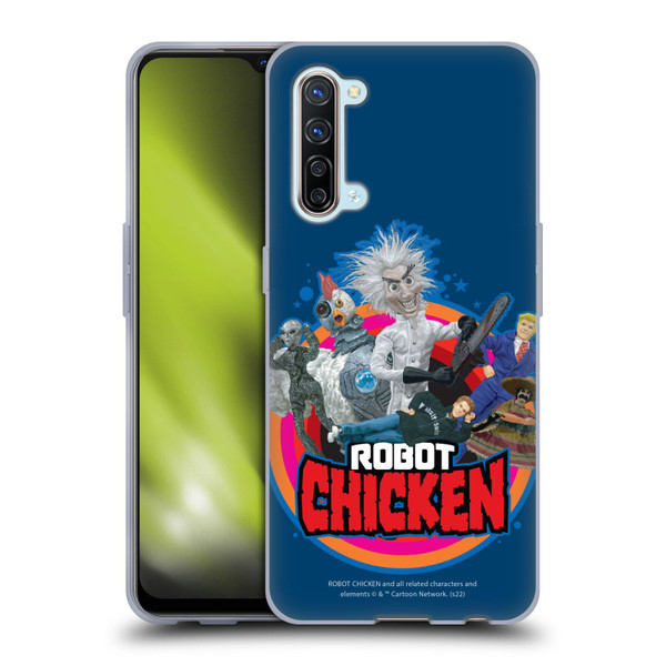 Robot Chicken Graphics Characters Soft Gel Case for OPPO Find X2 Lite 5G