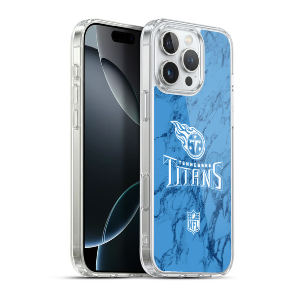 NFL Tennessee Titans Graphics Coloured Marble Soft Gel Case for Apple iPhone 16 Pro Max & MagSafe