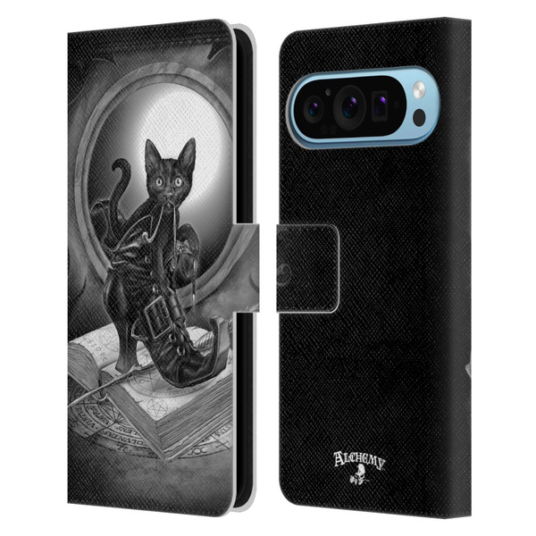 Alchemy Gothic Cats Midnight Mischief Leather Book Wallet Case Cover For Google Pixel 9 / Pixel 9 Pro