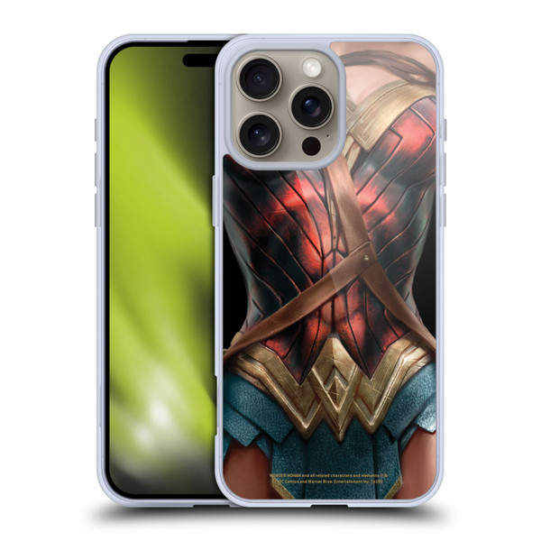 Wonder Woman Movie Character Art Costume Soft Gel Case for Apple iPhone 16 Pro Max