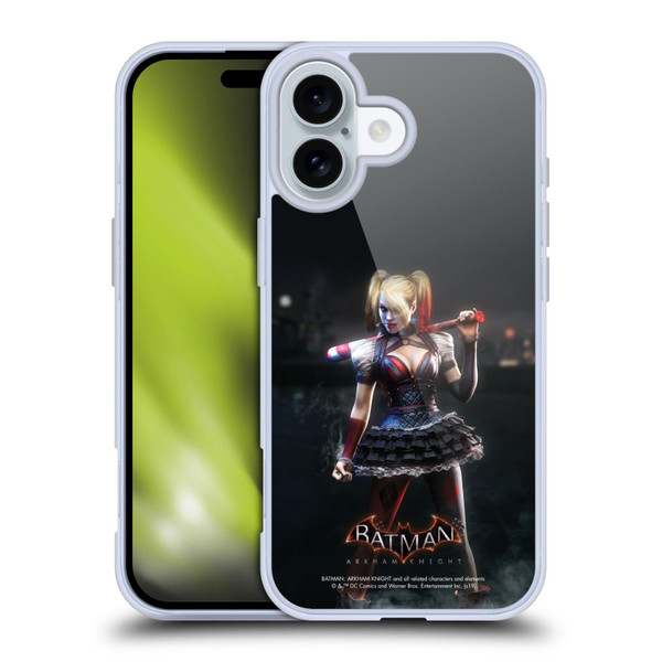 Batman Arkham Knight Characters Harley Quinn Soft Gel Case for Apple iPhone 16