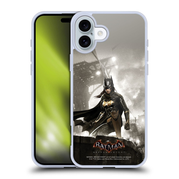 Batman Arkham Knight Characters Batgirl Soft Gel Case for Apple iPhone 16 Plus