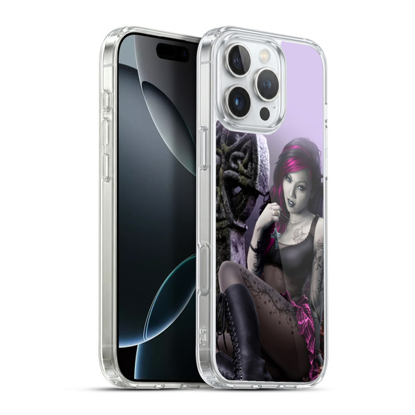 Tom Wood Fantasy Goth Girl Vampire Soft Gel Case for Apple iPhone 16 Pro Max & MagSafe