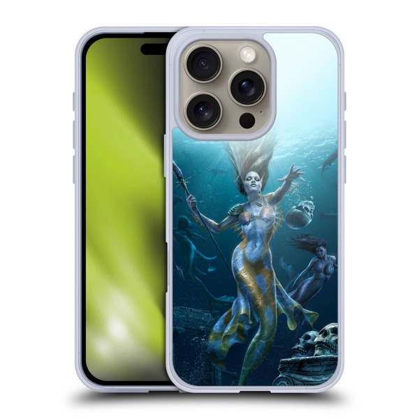 Tom Wood Fantasy Mermaid Hunt Soft Gel Case for Apple iPhone 16 Pro