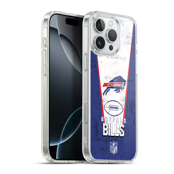 NFL Buffalo Bills Logo Art Banner Soft Gel Case for Apple iPhone 16 Pro Max & MagSafe