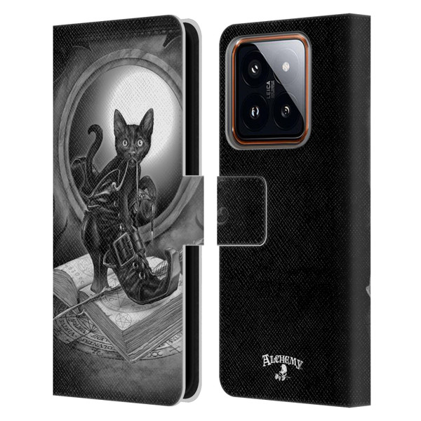 Alchemy Gothic Cats Midnight Mischief Leather Book Wallet Case Cover For Xiaomi 14