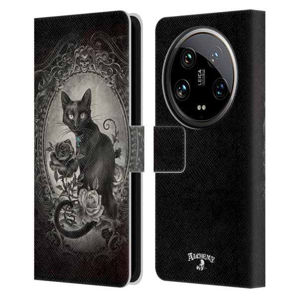 Alchemy Gothic Cats Paracelsus Leather Book Wallet Case Cover For Xiaomi 14 Ultra