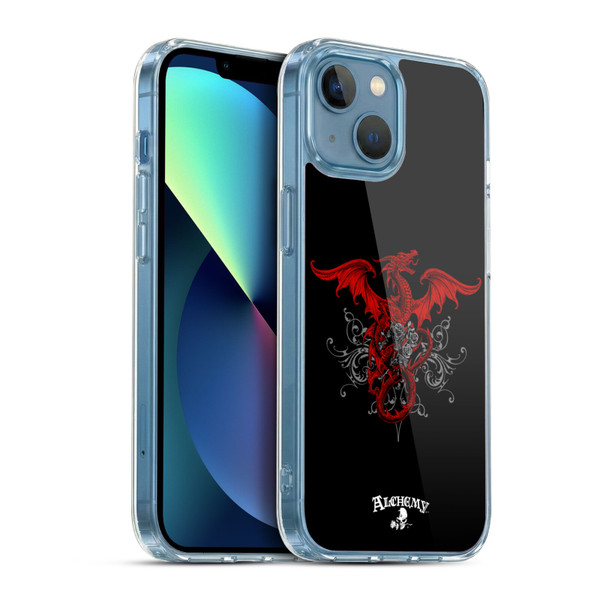 Alchemy Gothic Dragon Draco Rosa Soft Gel Case for Apple iPhone 13 Mini & MagSafe
