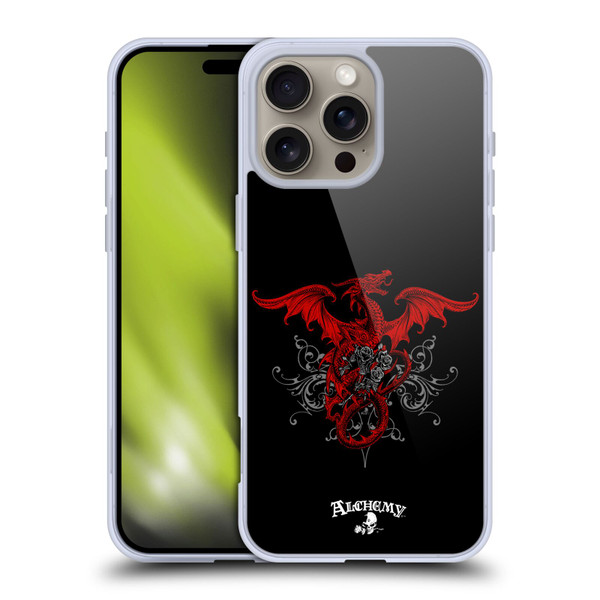 Alchemy Gothic Dragon Draco Rosa Soft Gel Case for Apple iPhone 16 Pro Max