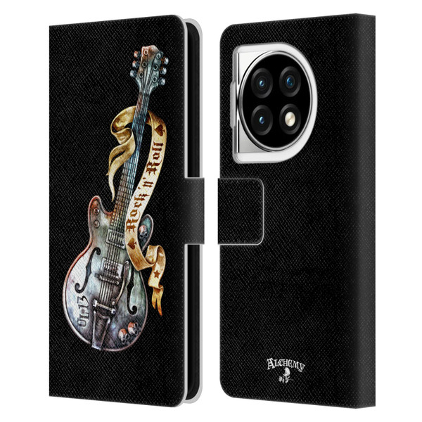 Alchemy Gothic Illustration Rock'it 56 Guitar Leather Book Wallet Case Cover For OPPO OnePlus Ace 3 5G