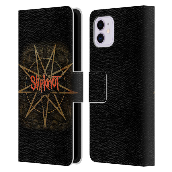 Slipknot Key Art Crest Leather Book Wallet Case Cover For Apple iPhone 11
