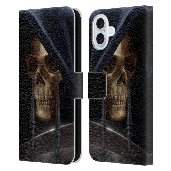 Tom Wood Horror Reaper Leather Book Wallet Case Cover For Apple iPhone 16 Plus