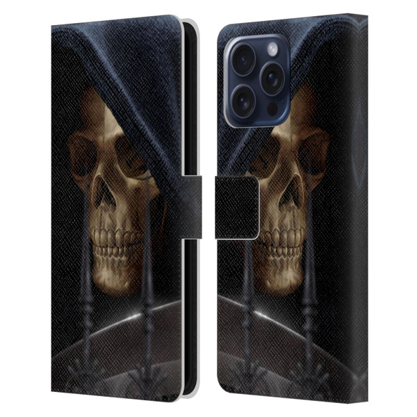 Tom Wood Horror Reaper Leather Book Wallet Case Cover For Apple iPhone 16 Pro Max