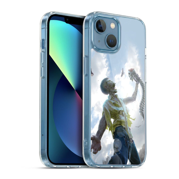 Tom Wood Horror Zombie Scraps Soft Gel Case for Apple iPhone 13 Mini & MagSafe