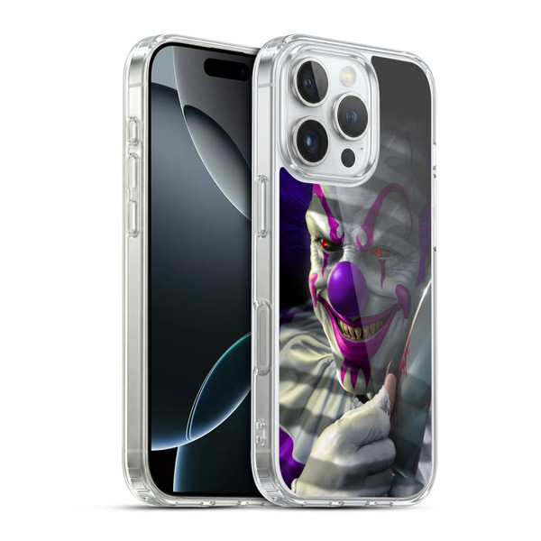 Tom Wood Horror Mischief The Clown Soft Gel Case for Apple iPhone 16 Pro & MagSafe