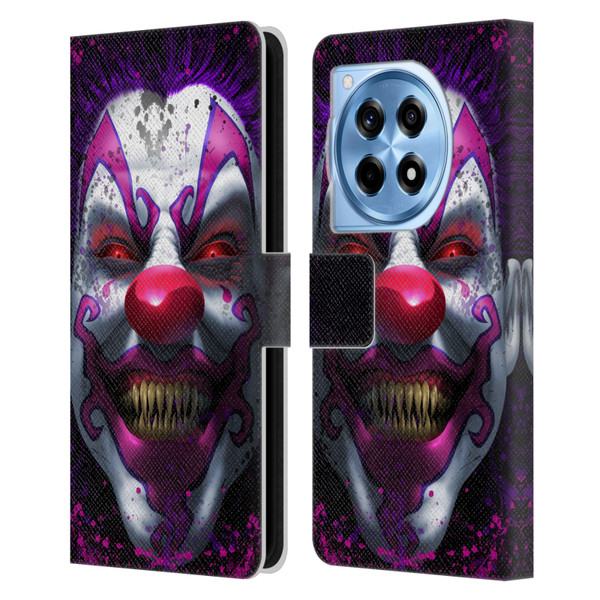 Tom Wood Horror Keep Smiling Clown Leather Book Wallet Case Cover For OnePlus 12R