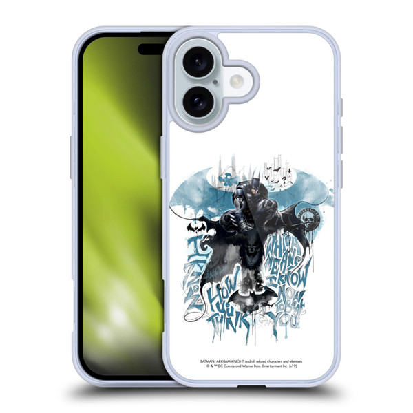Batman Arkham Knight Graphics How You Think Soft Gel Case for Apple iPhone 16 & MagSafe