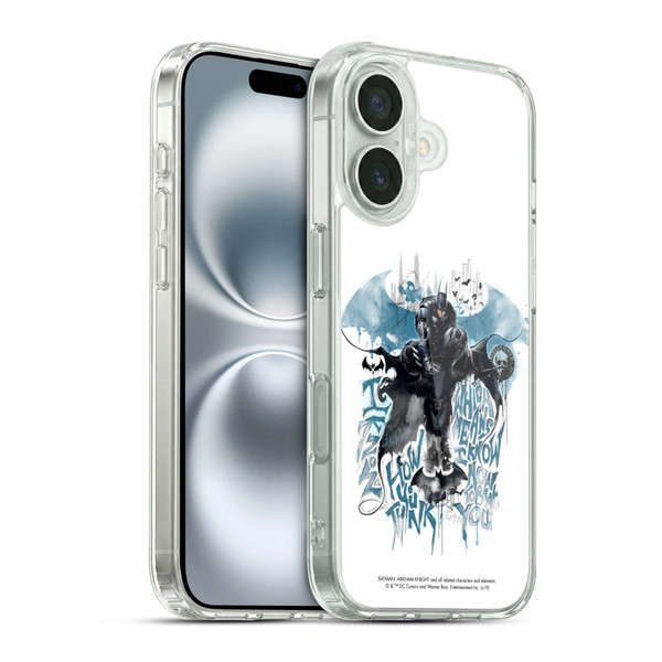 Batman Arkham Knight Graphics How You Think Soft Gel Case for Apple iPhone 16 & MagSafe