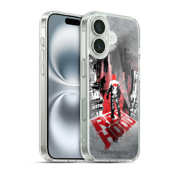 Batman Arkham Knight Graphics Red Hood Soft Gel Case for Apple iPhone 16 & MagSafe