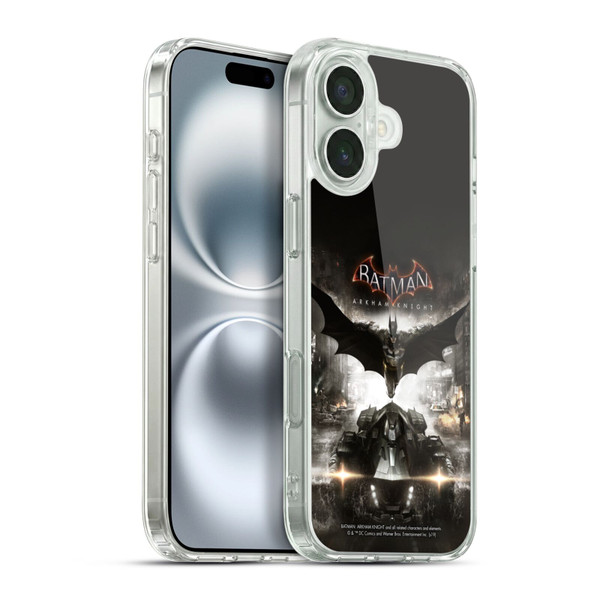 Batman Arkham Knight Graphics Key Art Soft Gel Case for Apple iPhone 16 Plus & MagSafe