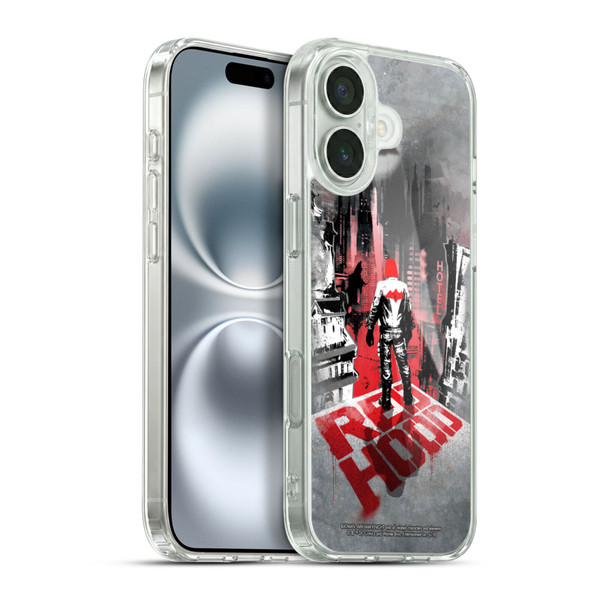 Batman Arkham Knight Graphics Red Hood Soft Gel Case for Apple iPhone 16 Plus & MagSafe