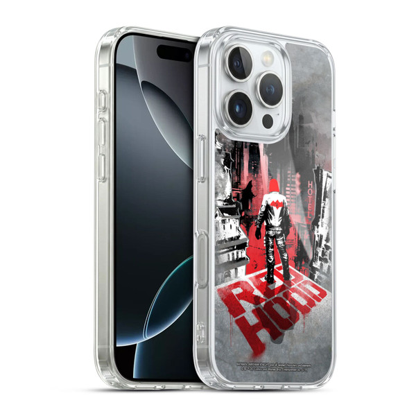 Batman Arkham Knight Graphics Red Hood Soft Gel Case for Apple iPhone 16 Pro & MagSafe