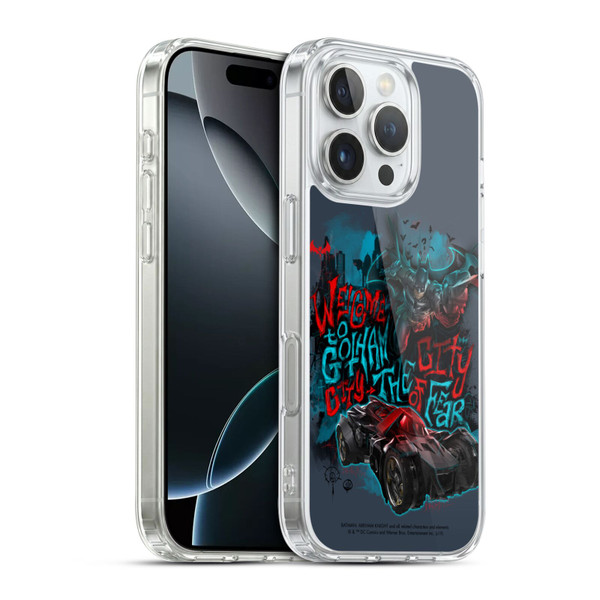 Batman Arkham Knight Graphics Welcome To Gotham Soft Gel Case for Apple iPhone 16 Pro & MagSafe