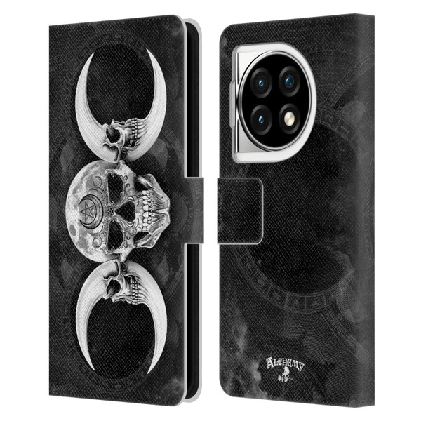 Alchemy Gothic Skull Dark Goddess Moon Leather Book Wallet Case Cover For OPPO OnePlus Ace 3 5G